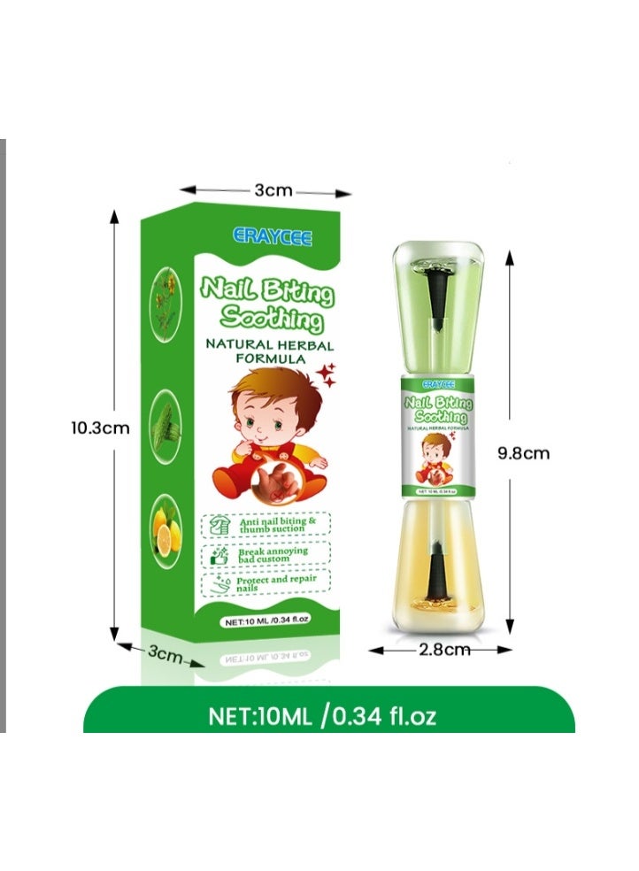 إيرايسي طلاء أظافر مضاد لقضم الأظافر، يمنع مص الإبهام، طلاء أظافر، ماء للأظافر، يمنع قضم الأظافر للأطفال والكبار، طلاء أظافر طبيعي مضاد لقضم الأظافر، يمنع مص الإبهام ويوقف قضم الأظافر، 10 مل - Image 4